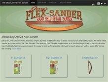 Tablet Screenshot of flex-sander.com
